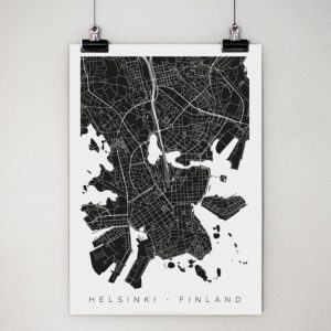 Helsinki-juliste klipseissä